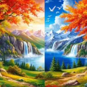 Времена года на двух континентах Усадьба Кусково